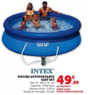 Intex - Piscine Autoportante Easy Set offre à 49,99€ sur Hyper U