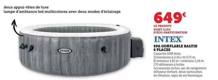 Intex - Sac Conflable 5 Places offre à 649€ sur Hyper U