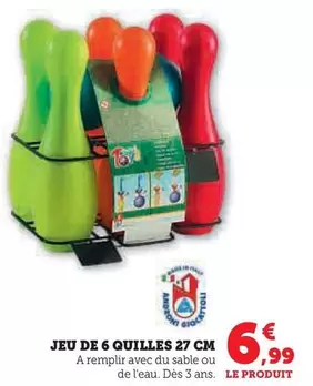 Jeu De 6 Quilles 27 Cm offre à 6,99€ sur Hyper U