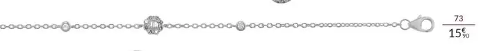 Bracelet Argent Et Oxydes De Zirconium 20 Cm offre à 15,99€ sur Auchan Hypermarché