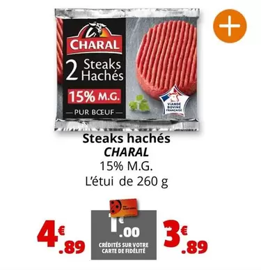 Charal - Steaks Hachés offre à 4,89€ sur Coccinelle Express