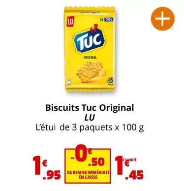 Lu - Biscuits Tuc Original offre à 1,45€ sur Coccinelle Express