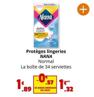 Nana - Protèges Lingeries offre à 1,32€ sur Coccinelle Express
