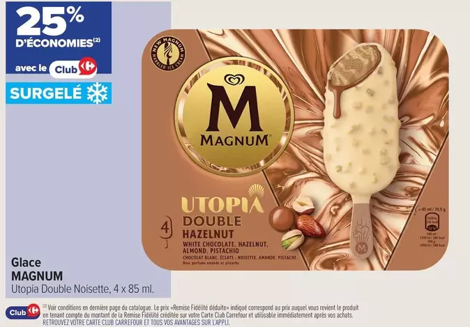 Glace offre sur Carrefour Contact