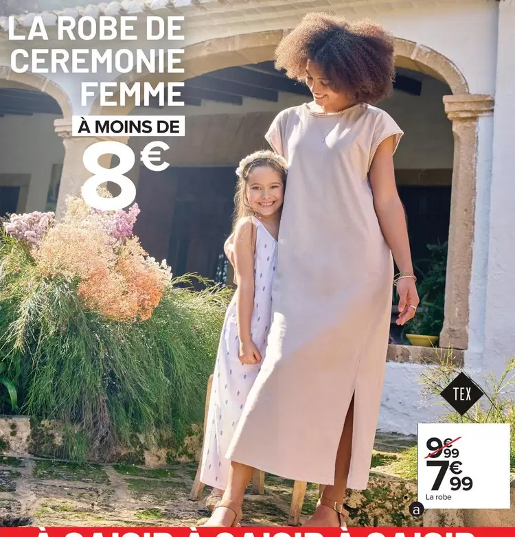 Tex - Robe De Ceremonie Femme offre à 7,99€ sur Carrefour Contact
