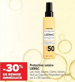 Lierac - Protection Solaire offre sur Carrefour Contact