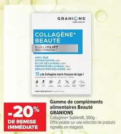 Granions - Gamme De Compléments Alimentaires Beauté offre sur Carrefour Contact
