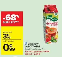 Knorr - Gaspacho offre à 3,09€ sur Carrefour Contact