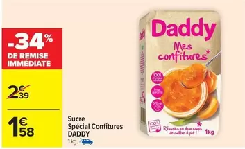 Daddy - Sucre Spécial Confitures offre à 1,58€ sur Carrefour Contact