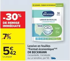 Lessive En Feuilles "format Économique" offre à 5,42€ sur Carrefour Contact