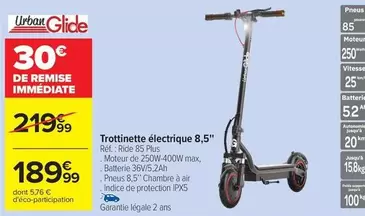 Trottinette électrique offre à 189,99€ sur Carrefour Contact