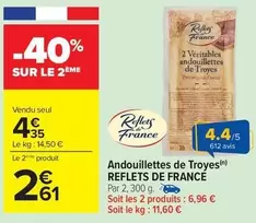 Reflets de France - Andouillettes De Troyes offre à 4,35€ sur Carrefour City