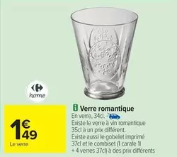 Verre romantique offre à 1,49€ sur Carrefour City
