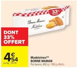 Bonne maman - Madeleines offre à 4,54€ sur Carrefour City