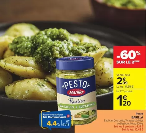Barilla - Pesto offre à 2,99€ sur Carrefour City