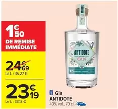 Gin offre à 23,19€ sur Carrefour City