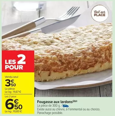 Fougasse Aux Lardons offre à 3,5€ sur Carrefour Market