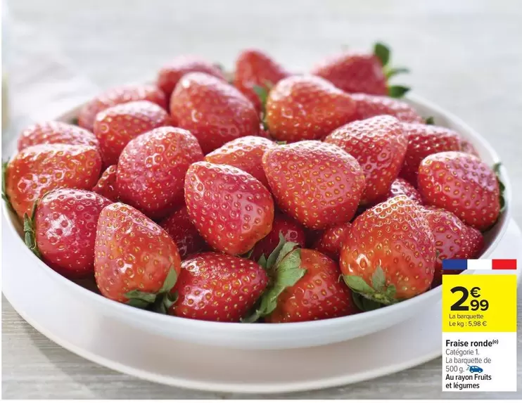 Fraise Nordic offre à 2,99€ sur Carrefour Market