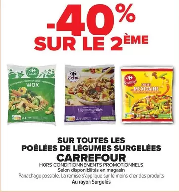 Carrefour - Sur Toutes Les Poêlées De Légumes Surgelées offre sur Carrefour Market
