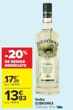 Zubrowka - Vodka offre à 13,83€ sur Carrefour Market