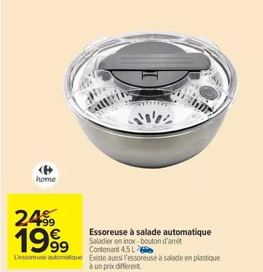 Essoreuse À Salade Automatique offre à 19,99€ sur Carrefour Market