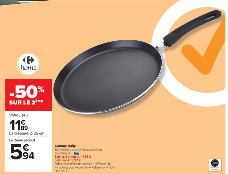 Carrefour - Gamme Daily offre à 11,89€ sur Carrefour Market