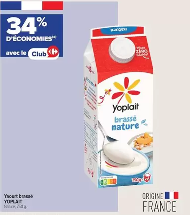 Yoplait - Yogurt Brassé offre sur Carrefour Market