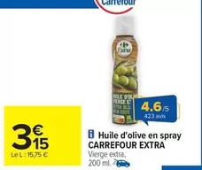 Carrefour - Huile D'olive En Spray offre à 3,15€ sur Carrefour Market