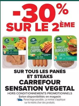 Carrefour - Sur Tous Les Panés Et Steaks offre sur Carrefour Market