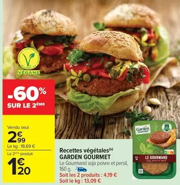Garden Gourmet - Recettes Végétales offre à 2,99€ sur Carrefour Drive