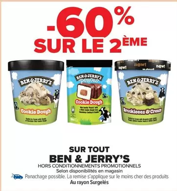 Ben & Jerry's - Sur Tout offre sur Carrefour Drive