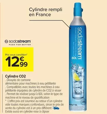Sodastream - Cylindre Co2 offre à 12,99€ sur Carrefour Drive