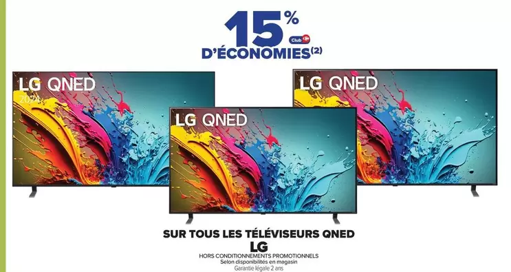 LG - Sur Tous Les Téléviseurs Qned offre sur Carrefour Drive