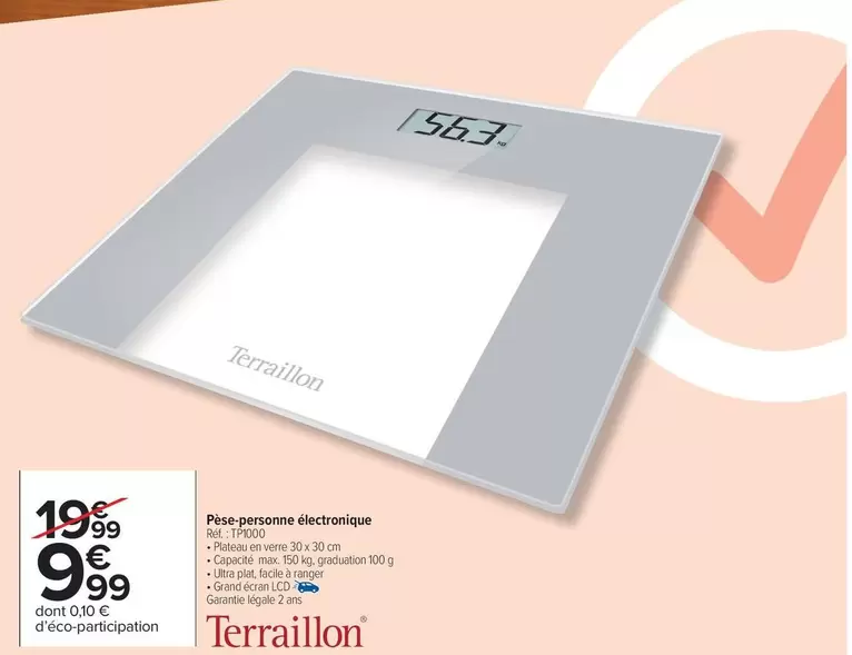 Terraillon - Pâte À Poser offre à 9,99€ sur Carrefour Drive