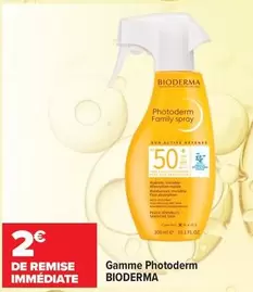 Bioderma - Gamme Photoderm offre sur Carrefour Drive
