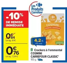 Carrefour - Crackers À L'emmental offre à 0,76€ sur Carrefour Drive