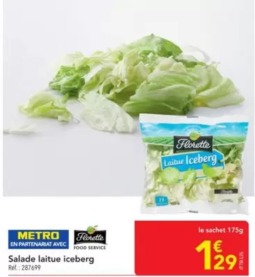 Florette - Salade Laitue Iceberg offre à 1,29€ sur Metro