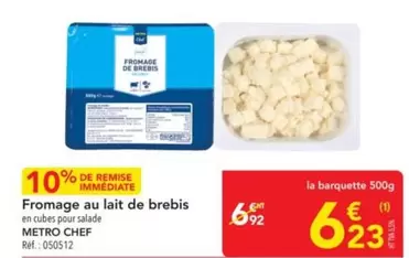 Metro - Fromage Au Lait De Brebis offre à 6,23€ sur Metro