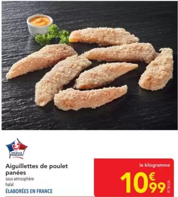 Francaise - Aiguillettes De Poulet Panées offre à 10,99€ sur Metro
