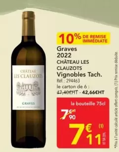 Graves 2022 offre à 7,11€ sur Metro