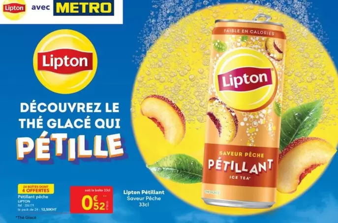 Lipton -  - offre à 0,52€ sur Metro