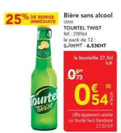 Tourtel Twist - Bière Sans Alcool offre à 0,54€ sur Metro