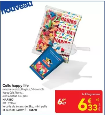 Haribo - Colis Happy Life offre à 6,33€ sur Metro