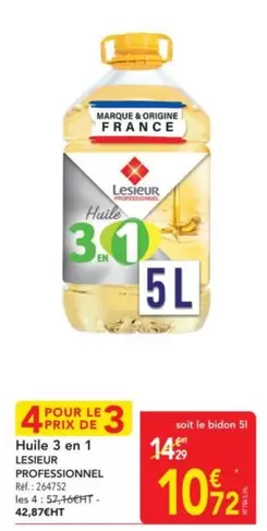 Lesieur - Huile 3 En 1 offre à 10,72€ sur Metro