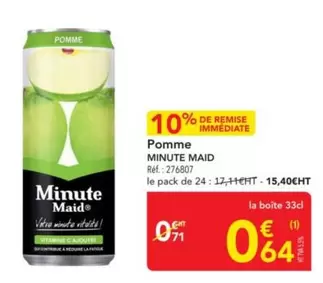 Minute Maid - Pomme offre à 0,64€ sur Metro