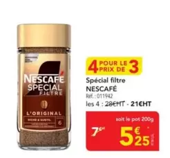 Nescafé - Spécial Filtre offre à 5,25€ sur Metro