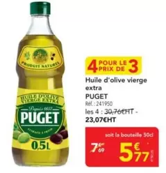 Puget - Huile D'olive Vierge Extra offre à 5,77€ sur Metro