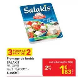 Salakis - Fromage De Brebis offre à 1,83€ sur Metro
