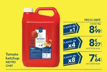 Metro - Tomato Ketchup offre à 8,99€ sur Metro