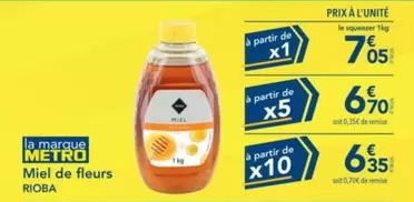 Miel De Fleurs offre à 7,05€ sur Metro